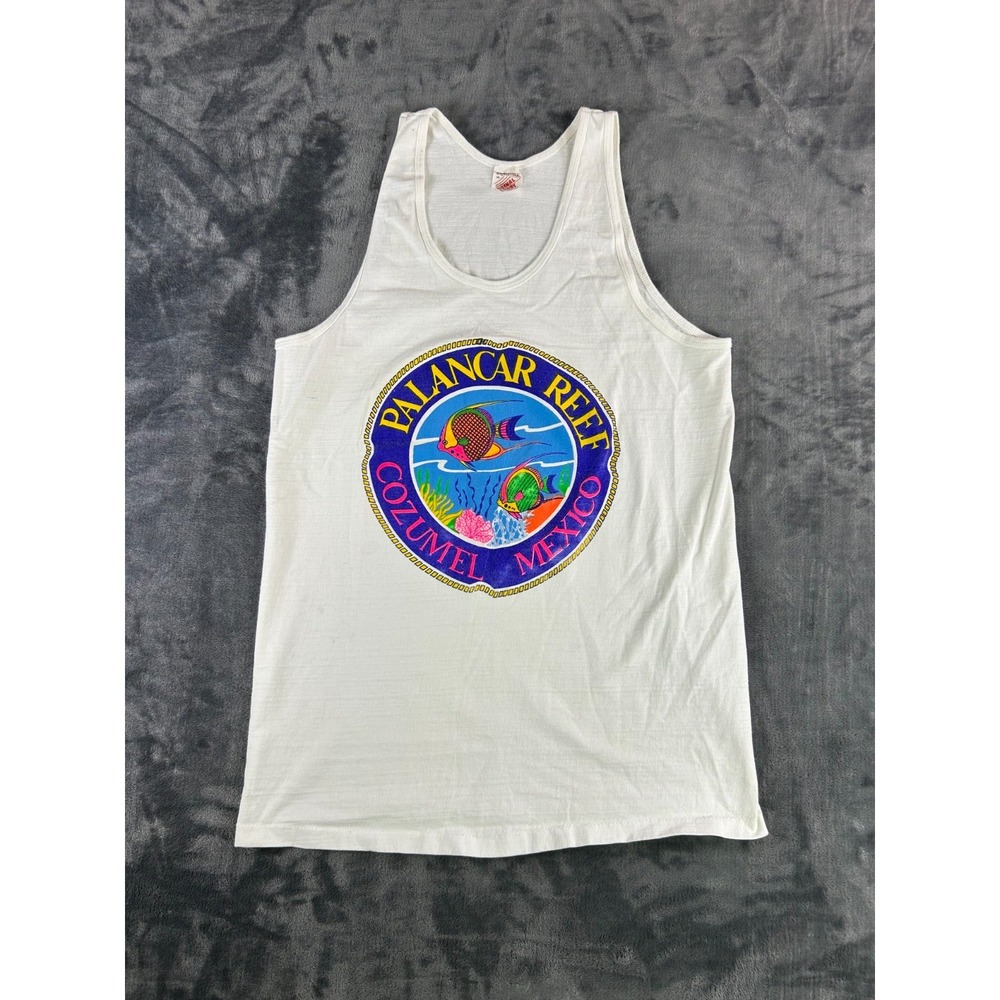 Vintage Palancar Reef Cozumel Mexico Tank Top XXL Original T-Shirt